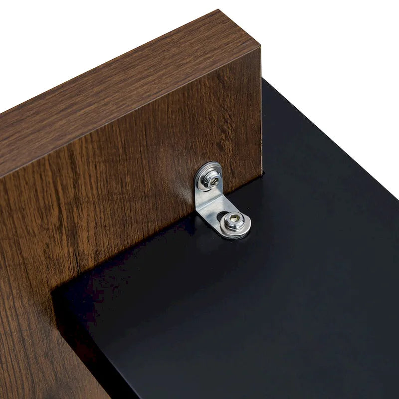 Modern MDF Coffee Table with Wood Grain Finish