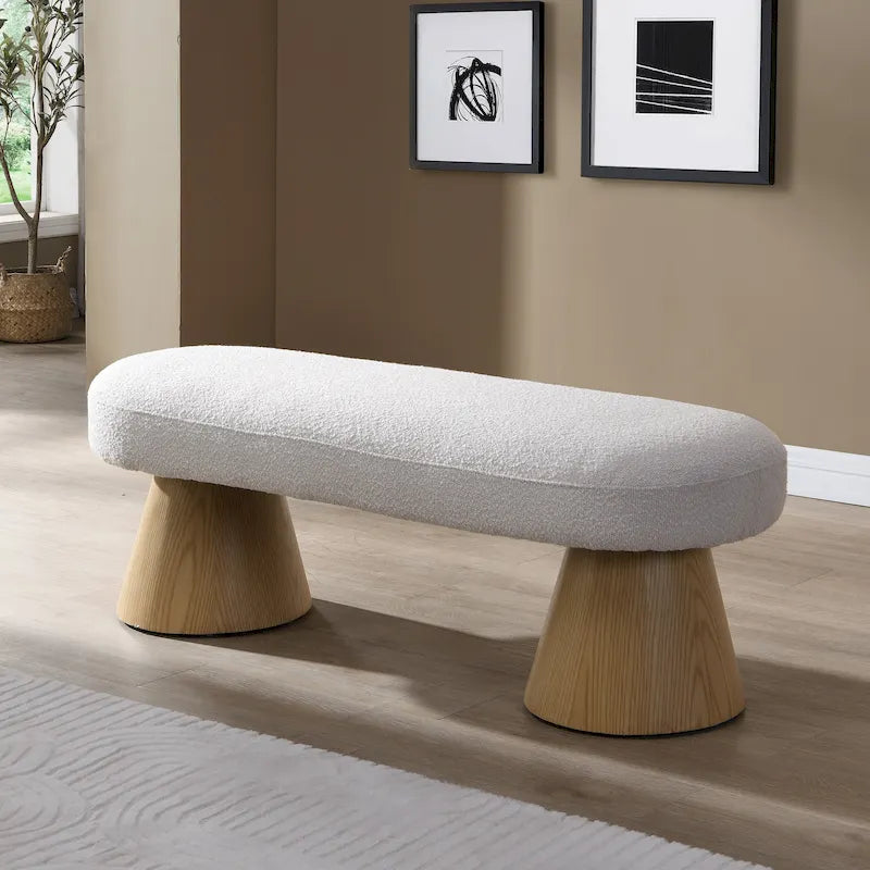 Upholstered Dining Bench — Versatile Entryway & Bedroom Seating