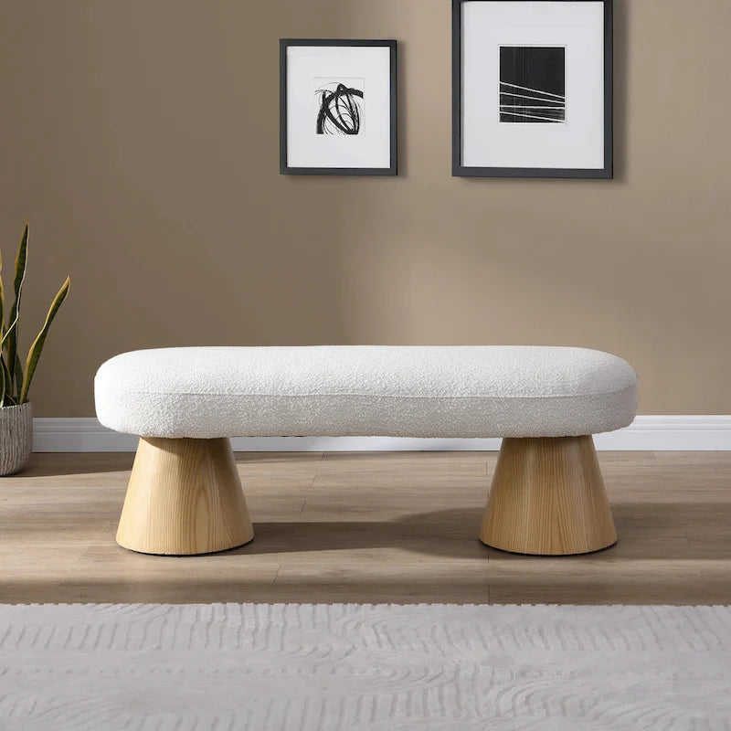 Upholstered Dining Bench — Versatile Entryway & Bedroom Seating