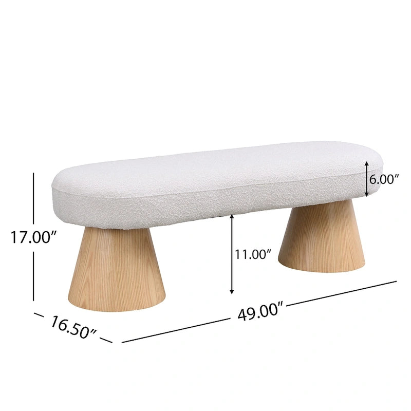 Upholstered Dining Bench — Versatile Entryway & Bedroom Seating