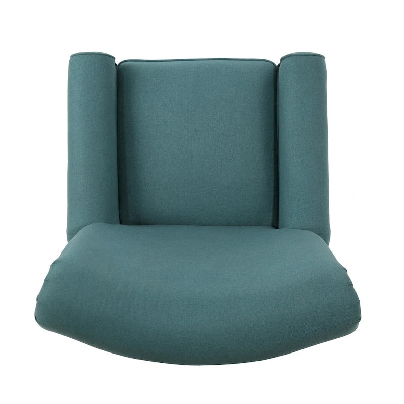 Manual Push-Back Recliner Lounge Chair, Teal