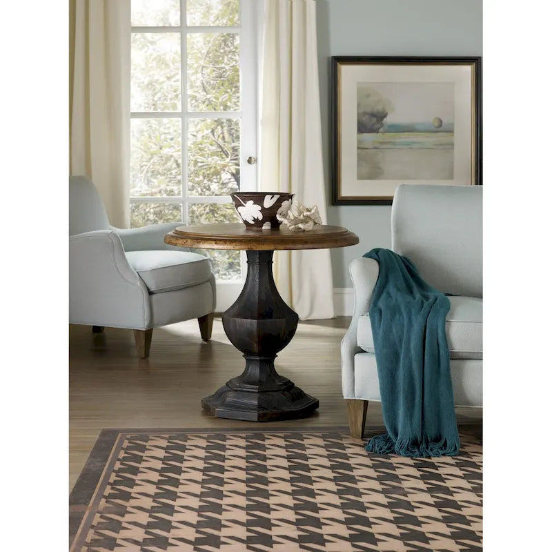 30-Inch Hardwood Pedestal Table