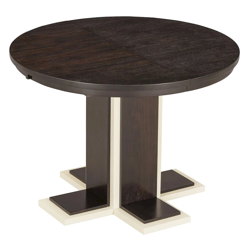 Vintage Oval Expandable Dining Table,Solid Wood Table for 6 in Kitchen