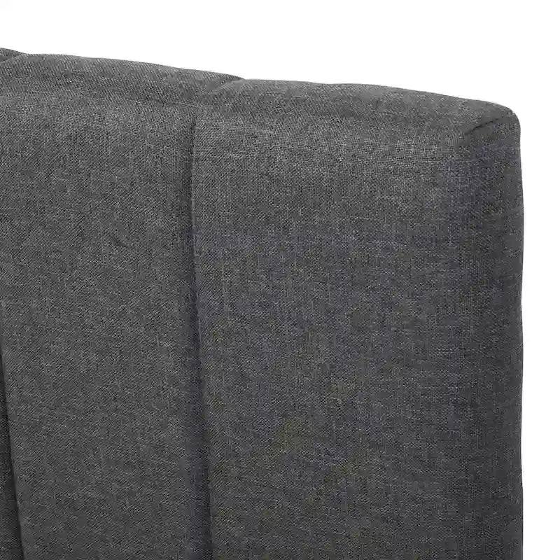 Twin Size Linen Upholstered Platform Bed Frame with Trundle & 3 Drawers