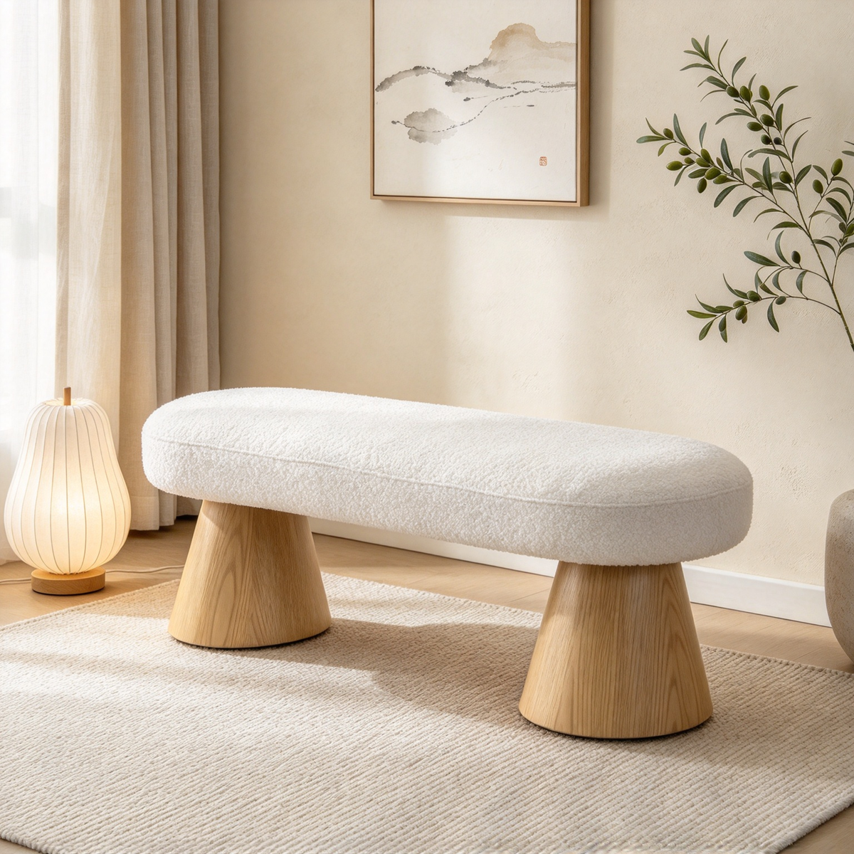 Upholstered Dining Bench — Versatile Entryway & Bedroom Seating