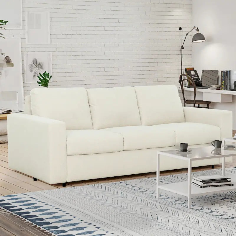 82 in. Queen Sleeper Sofa with 5-Inch Memory Foam Mattress