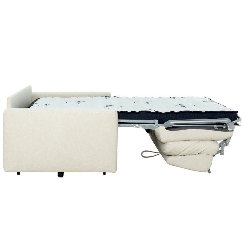 82 in. Queen Sleeper Sofa with 5-Inch Memory Foam Mattress