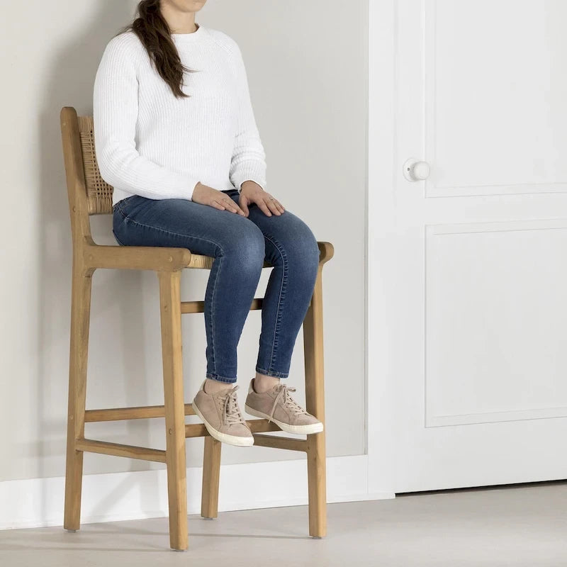 Rattan & Teak Wood Bar Stool
