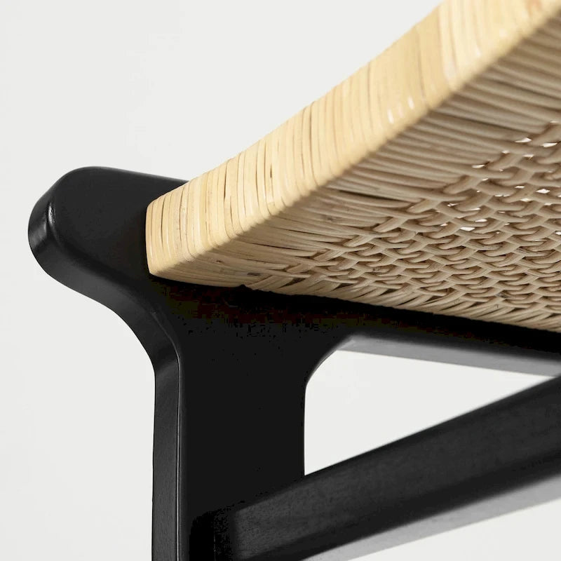 Rattan & Teak Wood Bar Stool