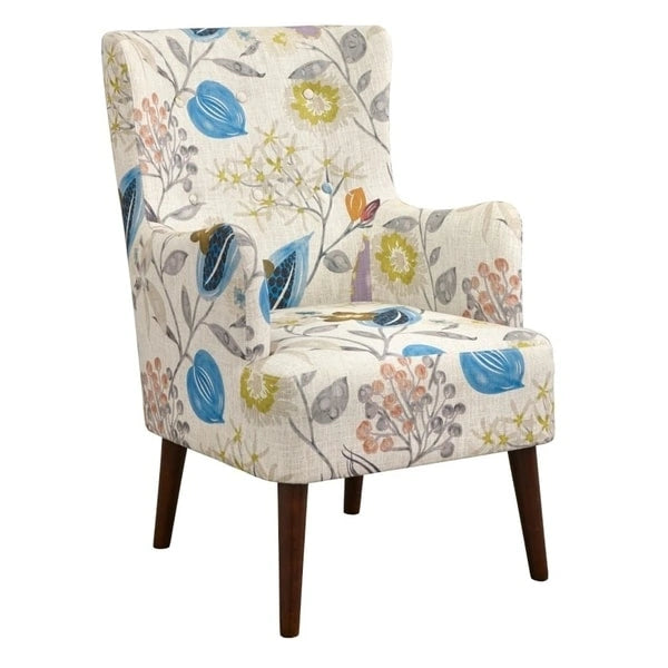 Wingback Accent Chair, Mid-Century Modern Style