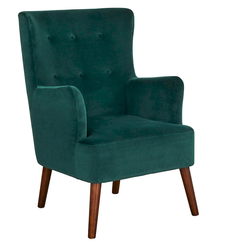 Wingback Accent Chair, Mid-Century Modern Style