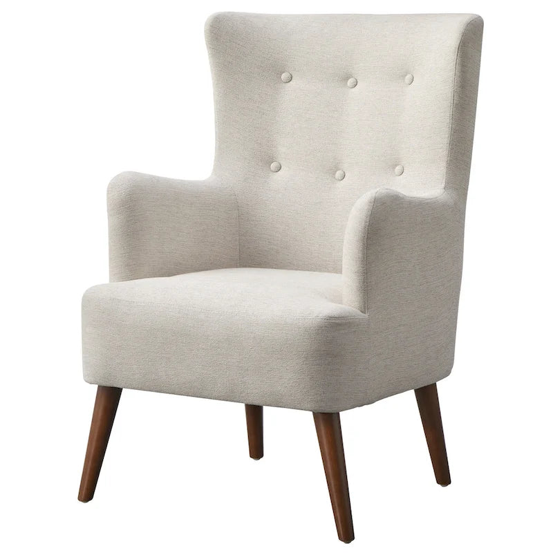 Wingback Accent Chair, Mid-Century Modern Style