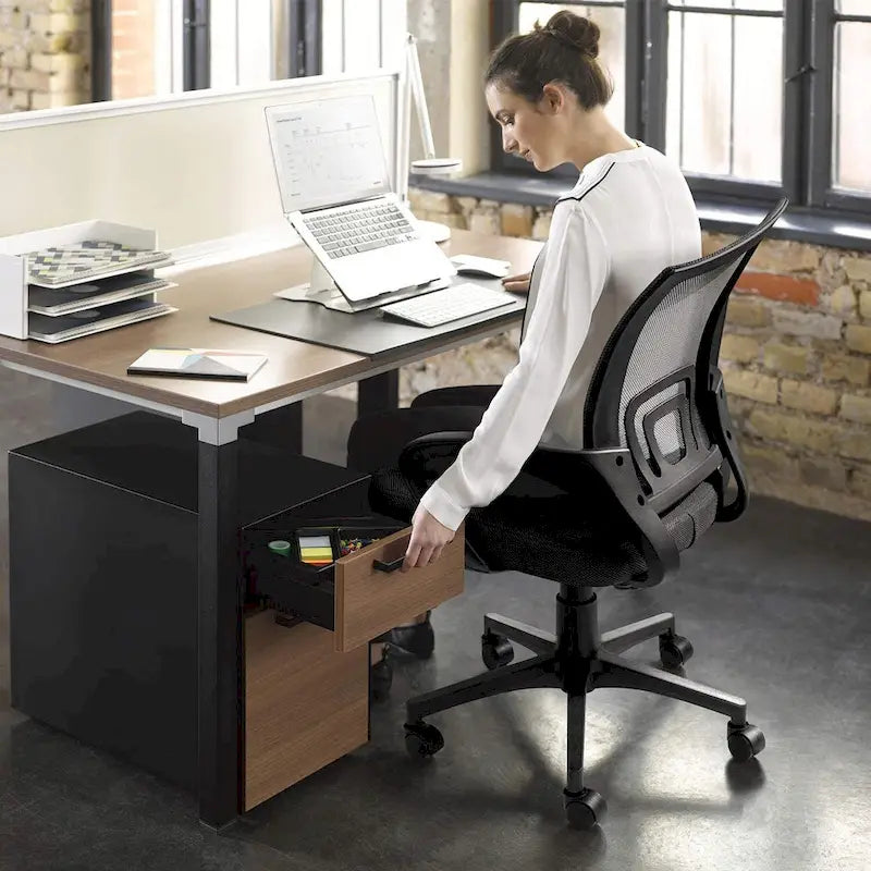 Mesh Desk Chair with Armrest