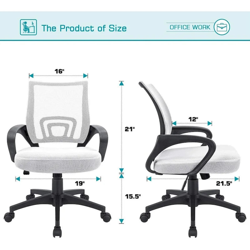 Mesh Desk Chair with Armrest