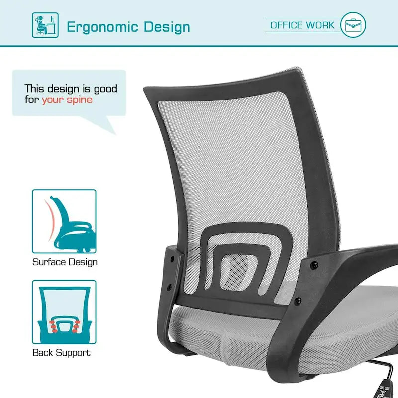 Mesh Desk Chair with Armrest