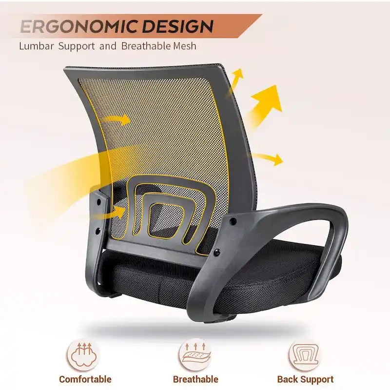 Mesh Desk Chair with Armrest