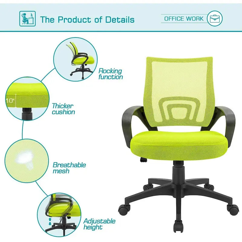 Mesh Desk Chair with Armrest