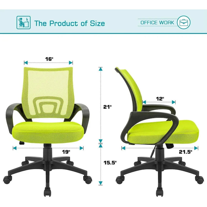 Mesh Desk Chair with Armrest