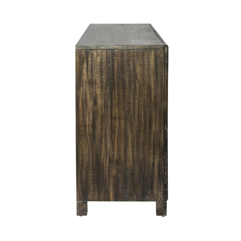 Aged Whiskey 3-Door Accent Cabinet