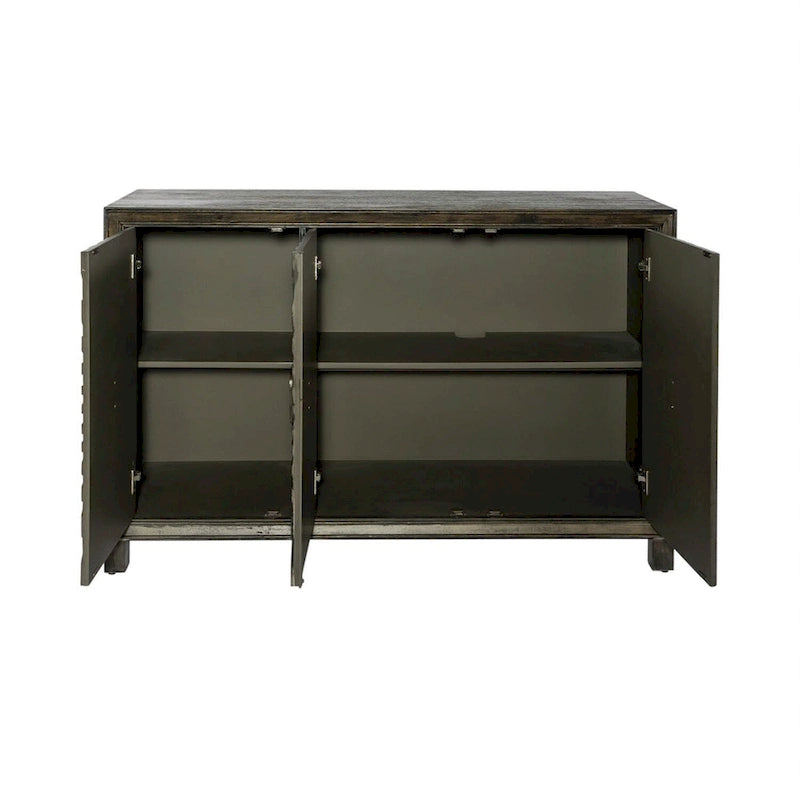 Aged Whiskey 3-Door Accent Cabinet