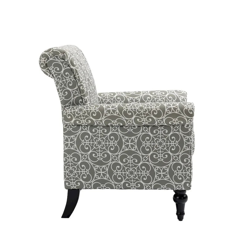 Mid-Century Modern Accent Chair Upholstered Lounge Arm Chair Single Sofa for Living Room