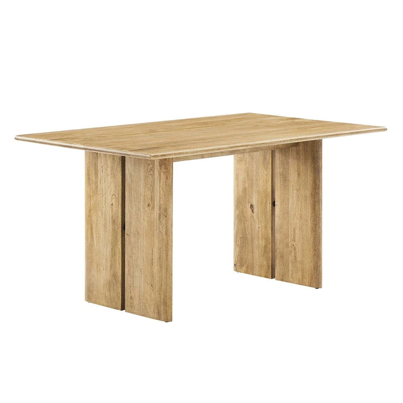 60-Inch Rectangular Mango Wood Dining Table