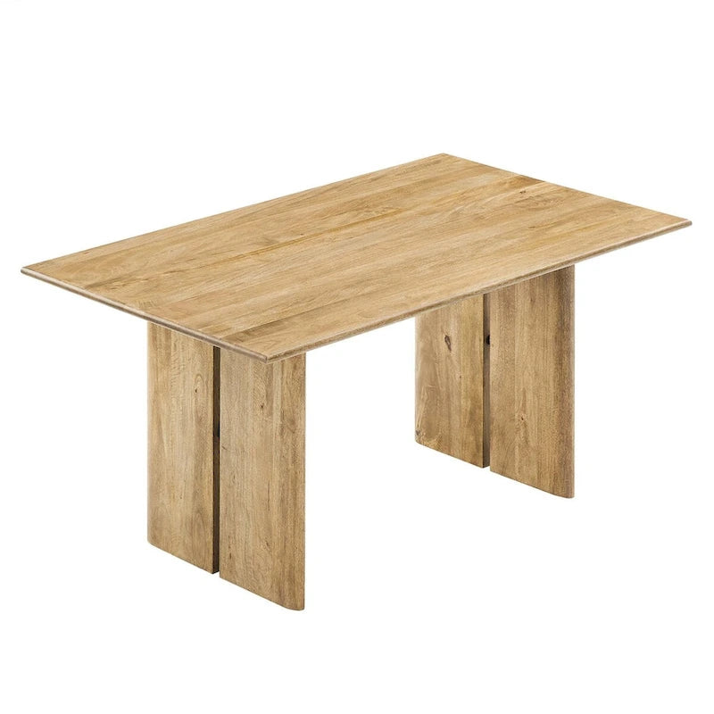 60-Inch Rectangular Mango Wood Dining Table